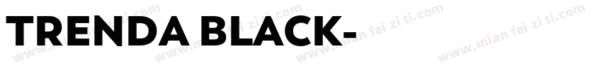 TRENDA BLACK字体转换